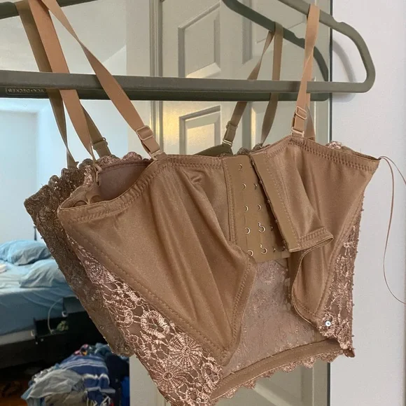 Windsor beige sparkle corset crop - Picture 3 of 3